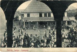 Zenica, Carsija / Marktplatz / bazaar, marketplace, market vendors. W. L. Bp. 4879. (EB)