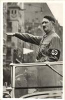 Der Führer und Reichskanzler des deutschen Volkes / Adolf Hitler, leader of the NSDAP, German Nazi Party, swastika