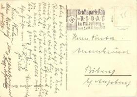 1934 Erinnerung an den Reichsparteitag der NSDAP Nürnberg / NSDAP German Nazi Party propaganda, Nure...