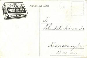 Jövök! Szent István cikória kávépótlék reklámlap autóval / Hungarian chicory coffee substitute adver...