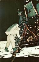 6 db MODERN amerikai és egy szovjet-magyar űrhajós motívumlap / 6 modern American and Soviet-Hungari...