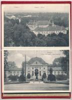 Pöstyén-fürdő, Kúpele Piestany; leporello képeslapfüzet 10 lappal / leporello postcard booklet with ...