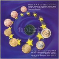 2007. 1Ft-100Ft (8xklf) "Római Szerződés" forgalmi sor, benne 50Ft "50 éves a Római S...