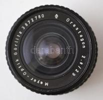 Meyer-Optik Görlitz Orestegon 29mm f/2.8 objektív, M42 csatlakozással, hátsó sapkával, dobozzal