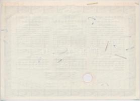 NSZK / Bad Homburg 1960. "Német külső kölcsön 1924 - Svéd kiadás" 400 svéd koronáról, lyuk...