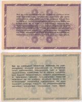 1946. 100.000AP elcsúszott elő- és hátlapi nyomat, látható illesztőkerettel + 500.000AP "amelye...