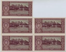 1945. 100P (5x) sorszámkövetők T:I