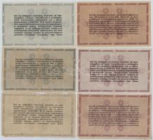 1946. 100.000AP (3x) + 500.000AP (3x) mind különféle, sorszámmal illetve nélküle, eltérő színű sorsz...