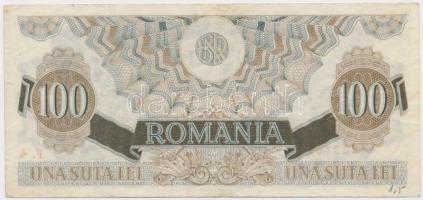 Románia 1947. 100L T:III
Romania 1947. 100 Lei C:F 
Krause 62