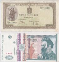 Románia 1941-1992. 7db-os bankjegy tétel T:III
Romania 1941-1992. 7pcs of various banknotes C:F