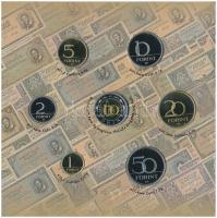 2002. 1-100Ft (7xklf) forgalmi sor szettben + 2002. 100Ft "Kossuth" T:PP 
Adamo FO35.1