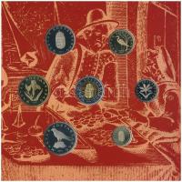 2001. 1Ft-100Ft (7xklf) forgalmi sor dísztokban, "Magyarország pénzérméi" sorozat T:PP
Ad...