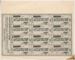 Budapest 1920. "Pannonia Keresztény Fogyasztási Szövetkezet" üzletrésze teljesen befizetet...