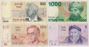 Izrael 1978-1983. 8db-os vegyes bankjegy tétel T:III
Israel 1978-1983. 8pcs of various banknotes C:...