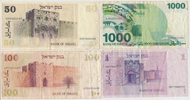 Izrael 1978-1983. 8db-os vegyes bankjegy tétel T:III
Israel 1978-1983. 8pcs of various banknotes C:...