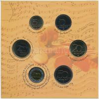 2009. 5Ft-200Ft "Haydn" (7xklf) forgalmi érme sor, benne "Joseph Haydn" Ag emlék...