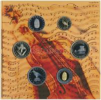 2009. 5Ft-200Ft "Haydn" (7xklf) forgalmi érme sor, benne "Joseph Haydn" Ag emlék...