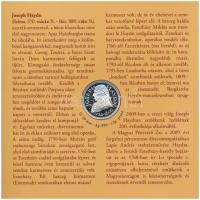 2009. 5Ft-200Ft "Haydn" (7xklf) forgalmi érme sor, benne "Joseph Haydn" Ag emlék...