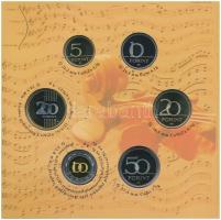 2009. 5Ft-200Ft "Haydn" (7xklf) forgalmi érme sor, benne "Joseph Haydn" Ag emlék...