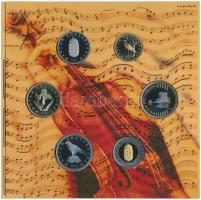 2009. 5Ft-200Ft "Haydn" (7xklf) forgalmi érme sor, benne "Joseph Haydn" Ag emlék...