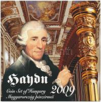 2009. 5Ft-200Ft "Haydn" (7xklf) forgalmi érme sor, benne "Joseph Haydn" Ag emlékérem (12g/0.999/29mm) T:PP Adamo FO43.4