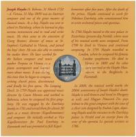 2009. 5Ft-200Ft "Haydn" (7xklf) forgalmi érme sor, benne "Joseph Haydn" Ag emlék...