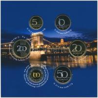 2009. 5Ft-200Ft (6xklf) "Lánchíd" forgalmi sor szettben T:PP Adamo FO43.1