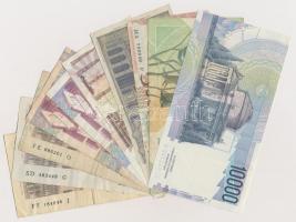 Olaszország 1969-1990. 10db-os vegyes bankjegy tétel T:III
Italy 1969-1990. 10pcs of various bankno...