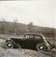 cca 1930 9db automobilokat ábrázoló negatív