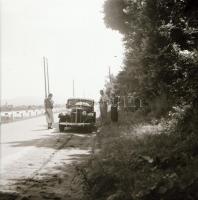 cca 1930 9db automobilokat ábrázoló negatív