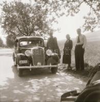 cca 1930 9db automobilokat ábrázoló negatív