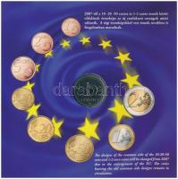 2007. 1Ft-100Ft (8xklf) "Római Szerződés" forgalmi sor, benne 50Ft "50 éves a Római S...