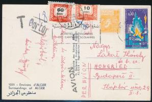 1965 Dóka György, a Fradi gyúrójának Algírból írt levelezőlapja Lakat Károly részére