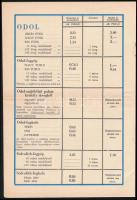 1938 Odol részvénytársaság árjegyzék 8 p