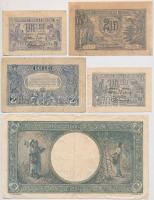 Románia 1915. 2L (2x) + 1920. 1L (2x) + 1941. 1000L T:III
Romania 1915. 2 Lei (2x) + 1920. 1 Leu (2...