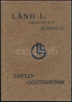 cca 1930 Láng Gépgyár képes katalógus 26 p.