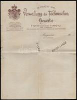 1913-1932 2 db magyaróvári főhercegi uradalmi fejléces levél