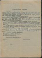 1950 Darányi Kálmán volt miniszterelnök özvegyének/családjának ingatlan-lemondási iratai