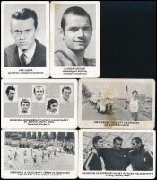1973 Magyar olimpikonokat ábrázoló kártyanaptár sorozat, 30 db, Sportpropaganda Vállalat, vegyes áll...