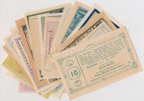 Ausztria 1920-1921. 30db-os papír szükségpénz tétel T:I,I- Austria 1920-1921. 30pcs of paper necessi...