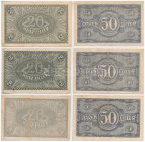 1920. 20f (3x) + 50f (3x) T:III