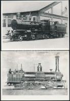 4 db vasúti járműről készült fotó 16x12 cm