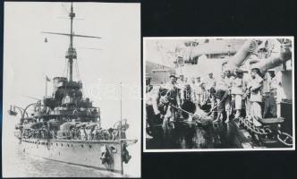 6 db I. világháborús katonai fotó és hadihajón készült fotó modern nagyítása. 16x12 cm-ig