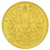 Ausztria 1909. 10K Au "Ferenc József kis fej" (3,41g/0.900) T:2 kis ph.
Austria 1909. 10 ...