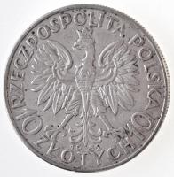 Lengyelország 1932. 10Zl Ag London T:2,2- kis patina 
Poland 1932. 10 Zlotych Ag London C:XF,VF sma...