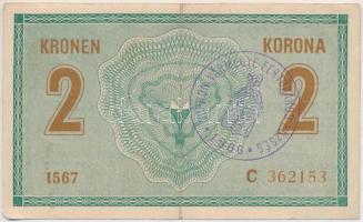 1914. 2K "C" sorszámjel, hamis "Sopron Vármegye Fertőrákos Község 1906" felülbél...