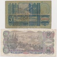 Ausztria 1927. 5Sch + 1956. 20Sch T:III,III- szakadás, ly.
Austria 1927. 5 Schilling + 1956. 20 Sch...