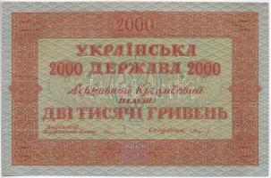 Ukrajna / Autonóm Köztársaság 1918. 2000H T:I- nyomdai papírránc
Ukraine / Autonomous Republic 1918...