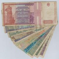 Románia 1966-1999. 10-10.000L (12xklf) T:III,III-
Romania 1966-1999. 10-10.000 Lei (12xklf) C:F,VG
