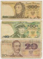 Lengyelország 1982-1988. 20-10.000Zl (7xklf) T:III,III-
Poland 1982-1988. 20-10.000 Zlotych (7xdiff...